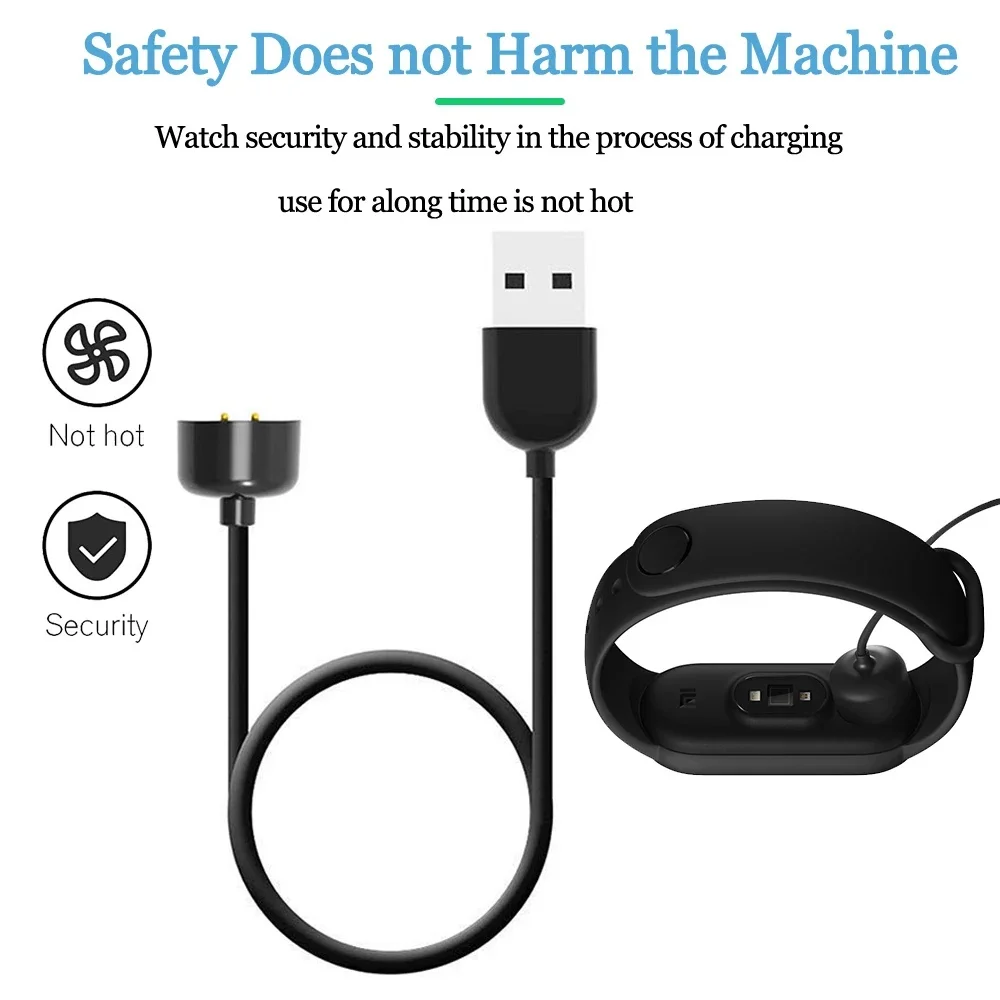 سريع شحن كابل ل شاومي Mi الفرقة 7 6 5 4 شاحن كابل نوع البيانات C إلى USB OTG محول حوض ل MiBand 4 5 6 7 سلك شاحن