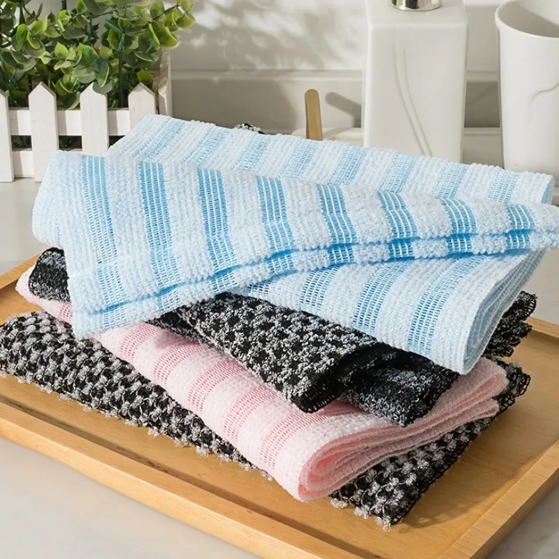 1/2 قطعة من منشفة حمام مقشرة - إسفنجة تنظيف وتدليك مزدوجة الجوانب، أداة استحمام/حمام للرجال والنساء، ملحقات للعناية اليومية