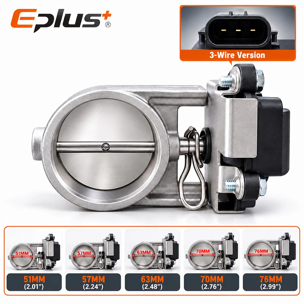 EPLUS Universal mit Tastenschalter Edelstahl Elektrisches Auspuffventil-Kit Auto-Auspuffrohr Elektronisches Schalldämpferventil – Detail 1