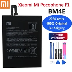 2024 Years High Quality 4000mAh BM4E Original Battery For Xiaomi MI Pocophone F1 POCO F1 Phone Battery Bateria In Stock