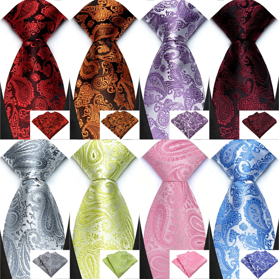 Klassische Paisley 8CM Krawatte Für Männer Elegante Herren Krawatte Einstecktuch Set Bräutigam Hochzeit Business Zubehör Großhandel Neue Designer