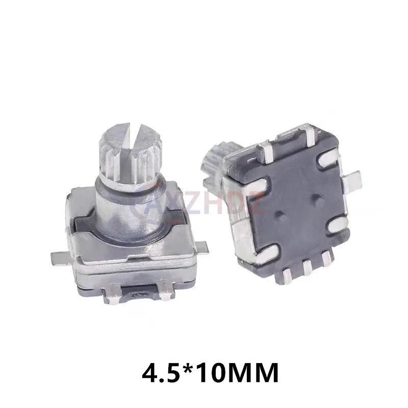 5PCS EC11 SMD Rotary Encoder Switch EC11 With Push Switch 5Pin SMD Type Handle Length 4.5x10/3.5*11/4.5*15MM Plum Shaft