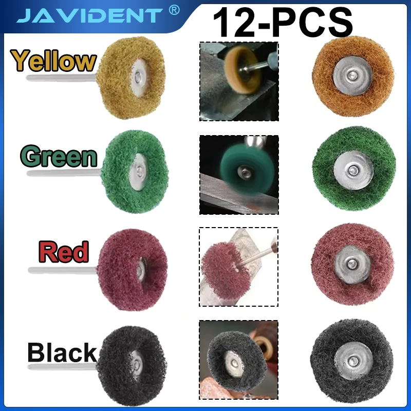 50pcs Mini Polishing Pad Wheel Nylon Abrasive Polishing Rotary Tool Multi purpose Grinding and Polishing Wheel Dentistry Tool