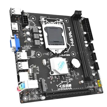 Základní deska H61 MI mini ITX pro stolní počítače, LGA 1155, procesor Core I5 3570, 16 GB 1600 MHz DDR3, 256 GB SSD a chladič h61 10 nejlepší prodej Základní deska 1155 ITX - №8