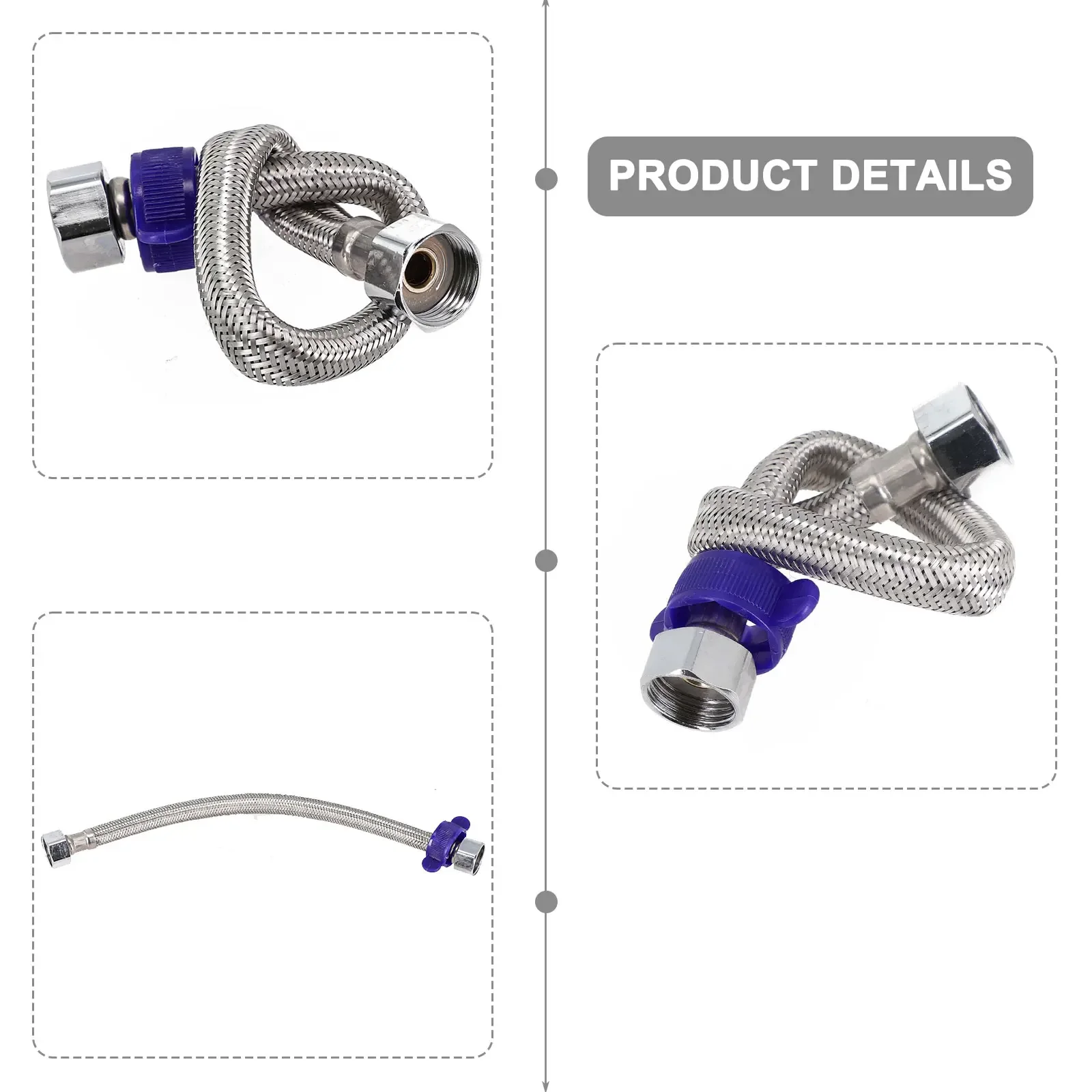 Shower Hose Hose 30/50cm Explosion-proof Stainless Steel Nylon For Faucet Shower Nozzle Stainless Steel Shower Hose