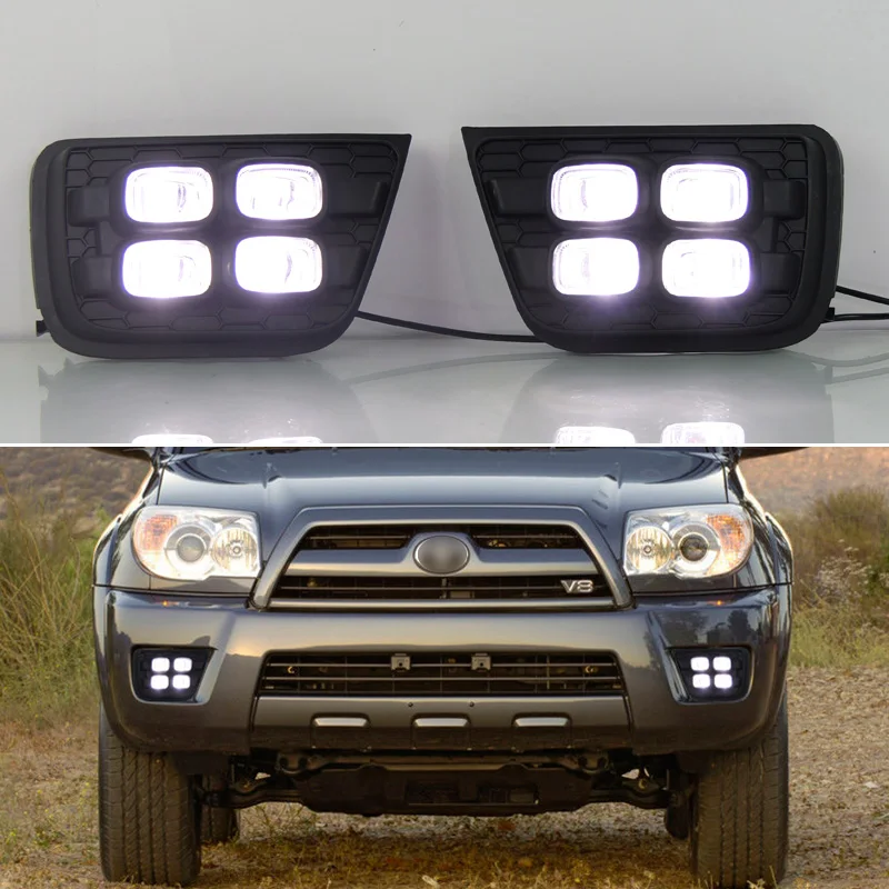 

Car LED Daytime Running Light For Toyota 4Runner N21 2006 2007 2008 2009 Decoration Daylight Auto Turn Signal Indicator DRL