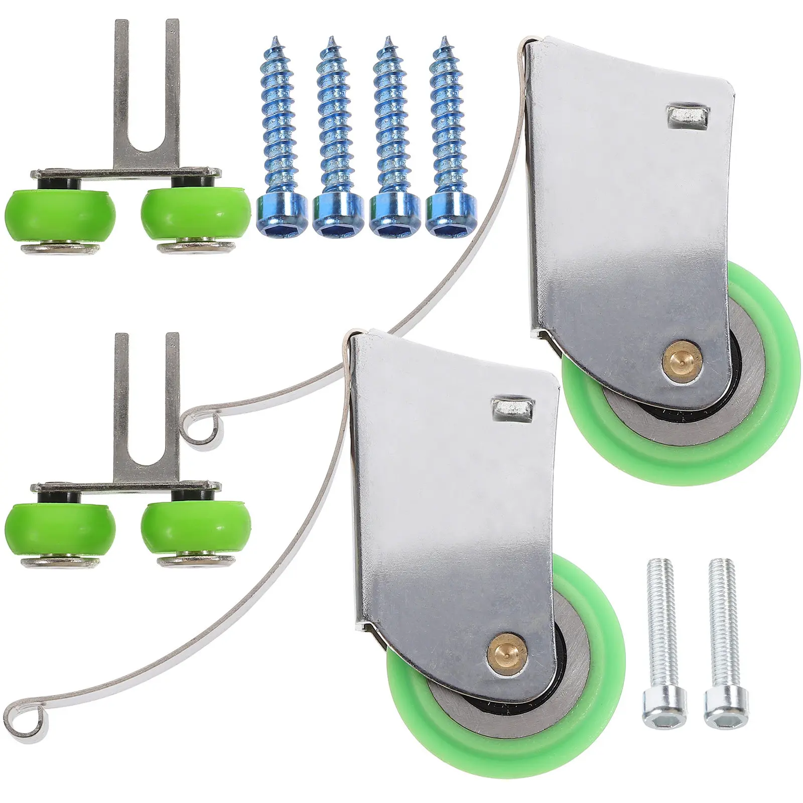 

1Set Sliding Door Rollers Metal Cabinet Pulley Guide Wheel Cupboard Bearing Pulley for Sliding Glass Patio Barn Doors