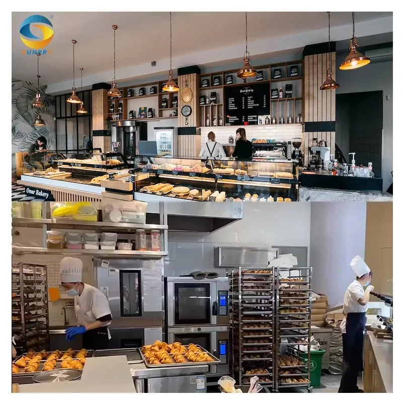 Stainless Steel Automatic Pizza Baking Machine Commercial Bread Baking Equipment For Bakery Shop