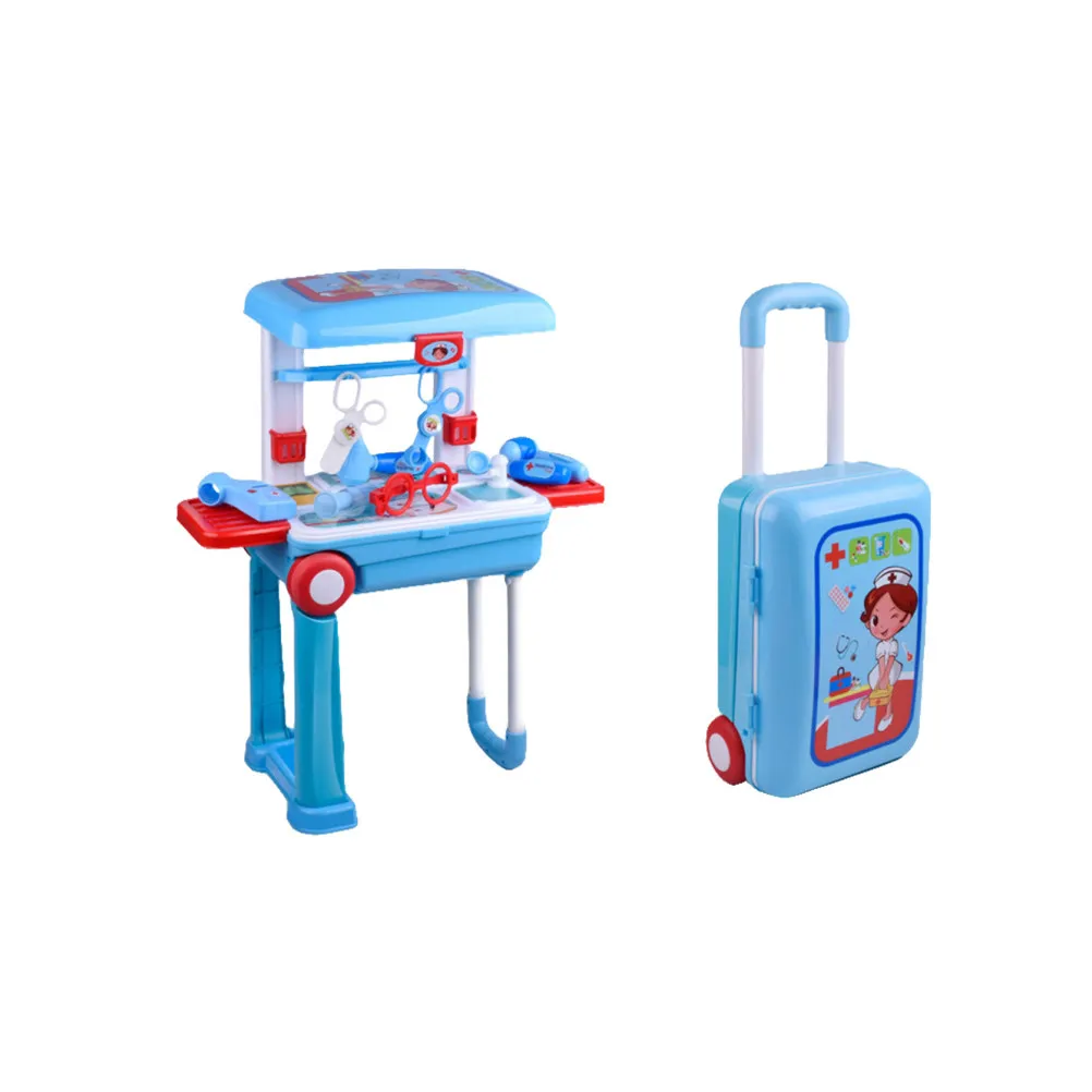 

Игровой набор «Доктор» для девочек: тележка с инструментами, чемоданчик, аксессуары для ролевых игр в больнице