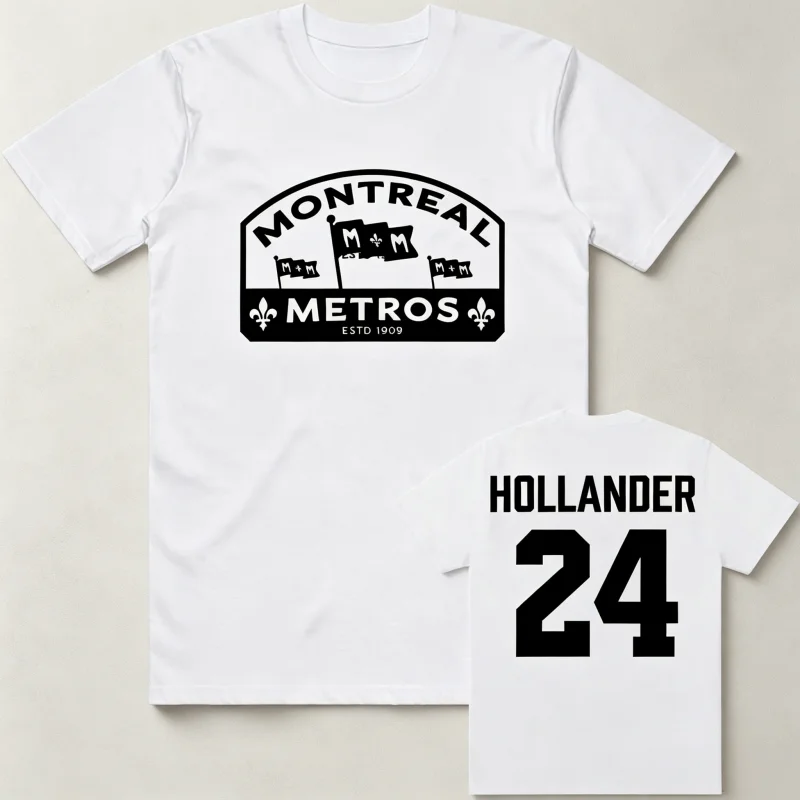 2026 Game Changers Shane Hollander 24  men's Breathable Fabric shirt Graphics short sleeve  Women's Short Sleeved Cheap Tshirt