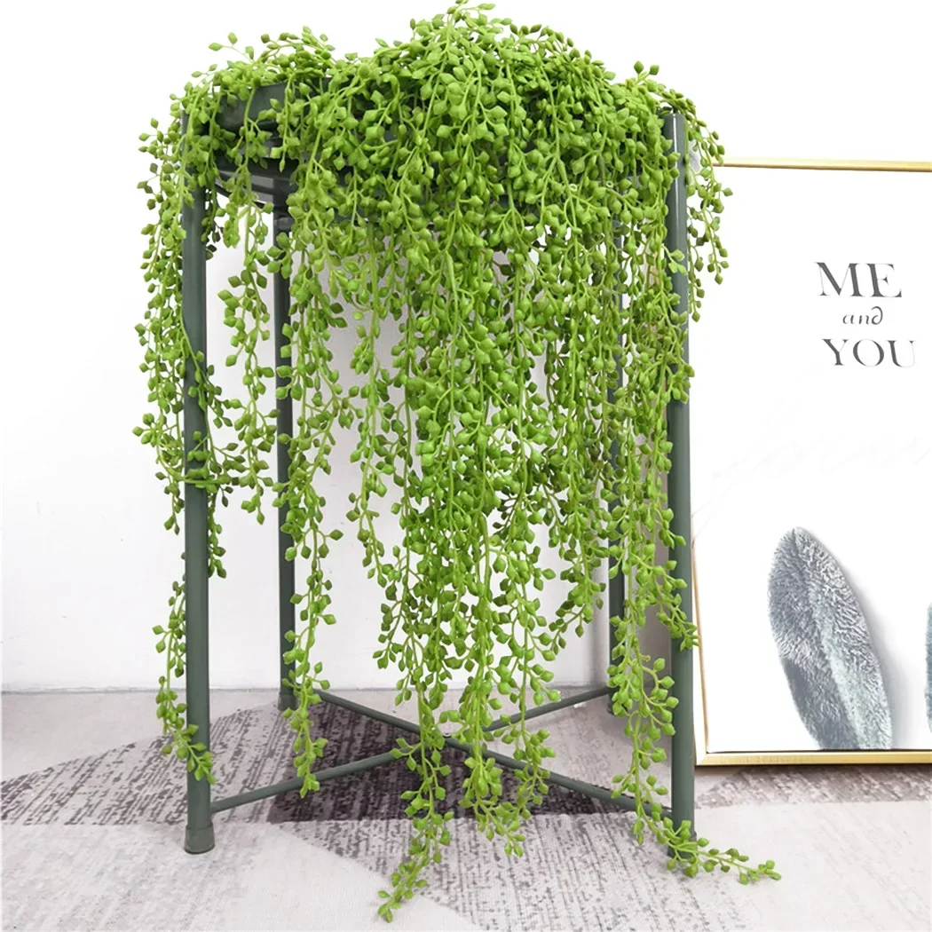 Artificial Plant Vine Sunproof Waterproof Wedding Garland Greenery Hang Hanging Indoor Outdoor Party Succulen Decoration