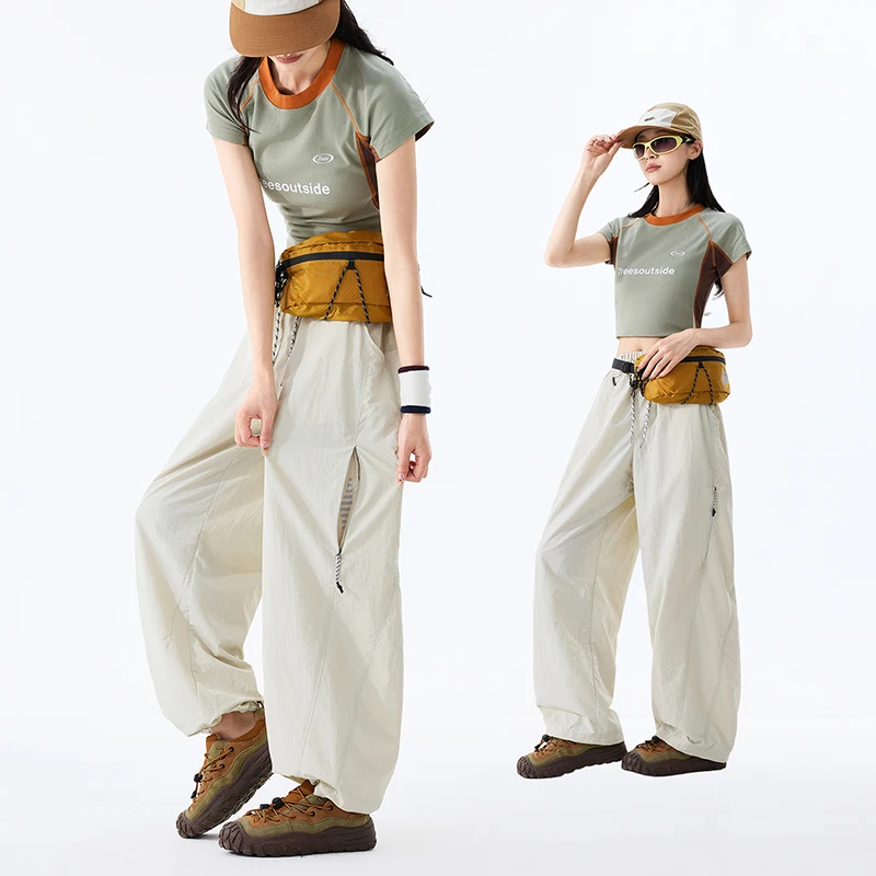 Unisex Loose-Fit Cargo Joggers with Elastic Cuffs for Streetwear & Outdoor Wear