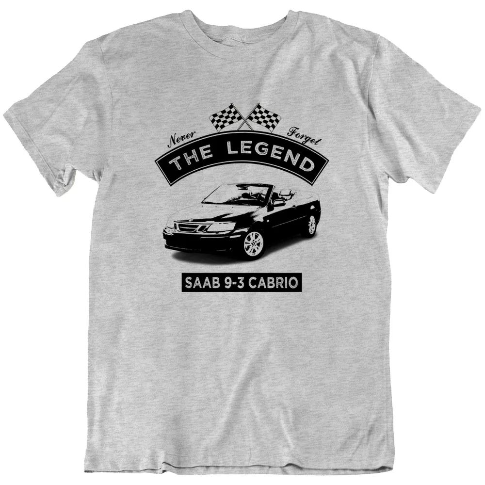 Saab 9 3 Cabrio die Legende Oldtimer Retro T-Shirt Herren neu