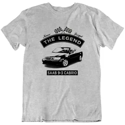 Saab 9 3 Convertible The Legend Classic Car Retro T Shirt Mens New