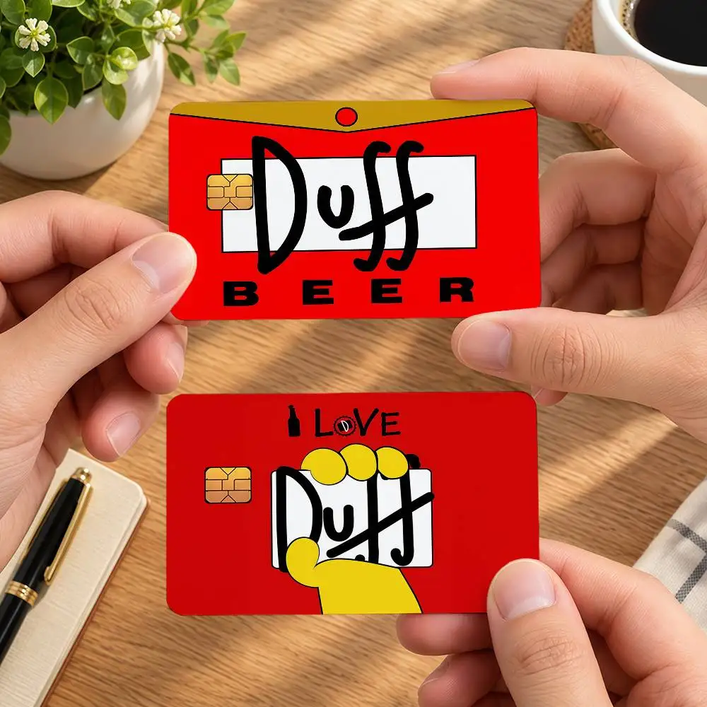 Funny Fashion D-Duff Beer Decorative protective stickers for bank debit cards bus and metro credit cards stickers
