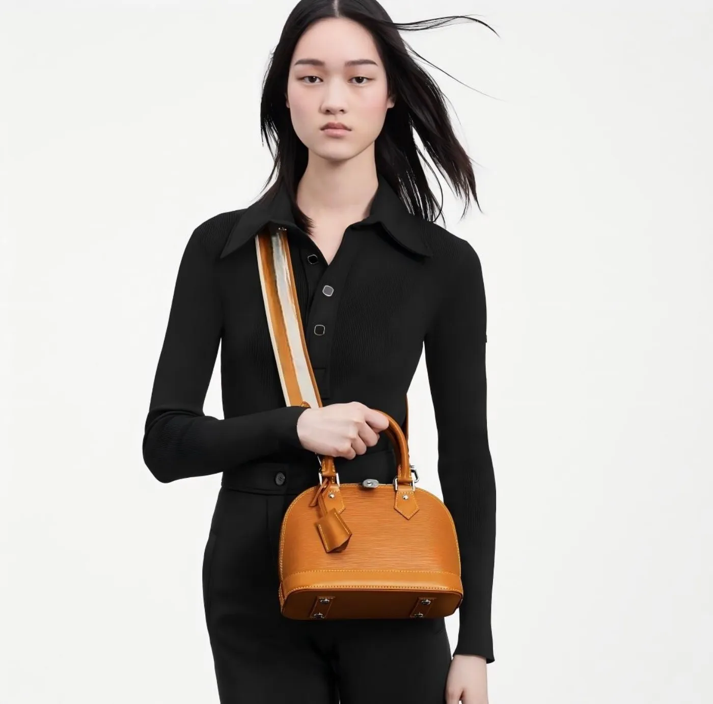 

Luxury Tan Leather Handbag Compact Boston Style with Top Handle for Office and Weekend Outings