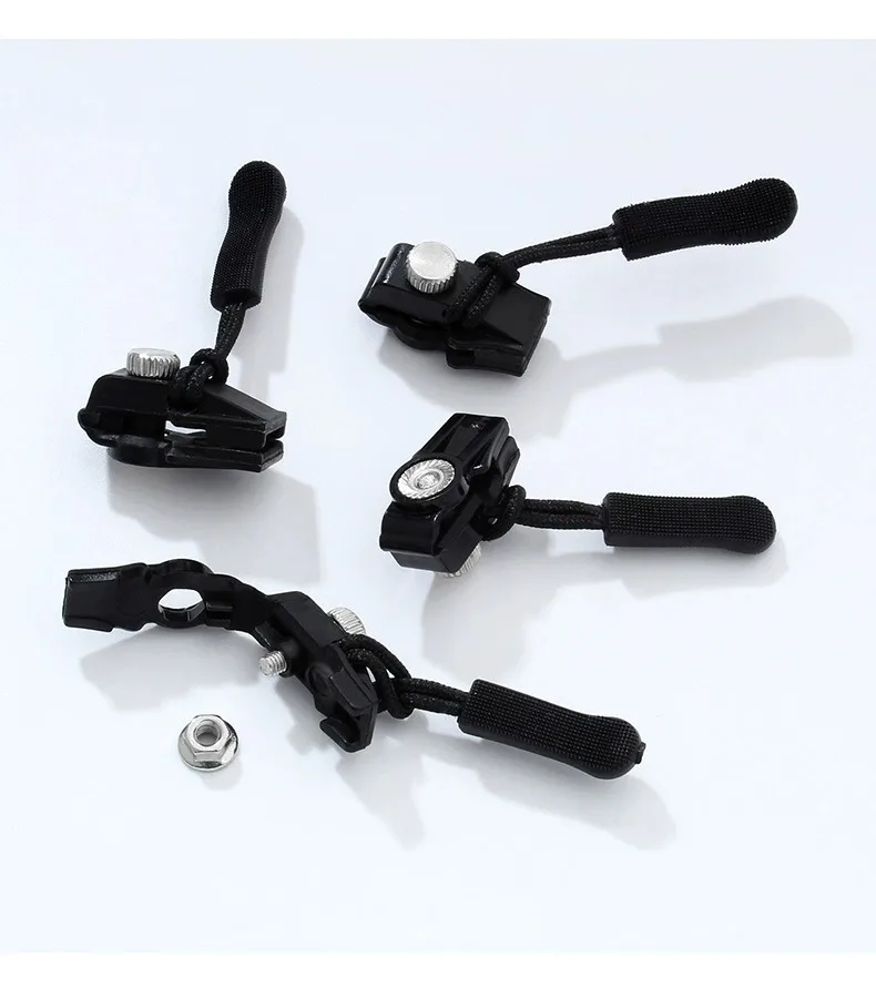 3/6/18/36pcs Plastic Zipper Repair Kit for Jackets Jeans Slider Fixer Puller Universal Instant Repair Detachable Replacement