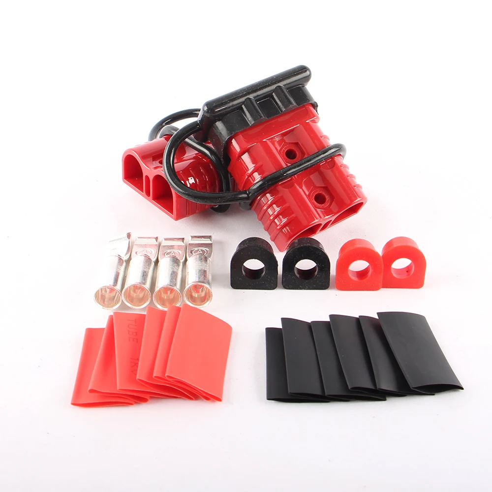

175A High Current Power Double Pole Quick Connect/Disconnect Battery Connector Plug with Elastomer Dust Cap & Sealing Plug