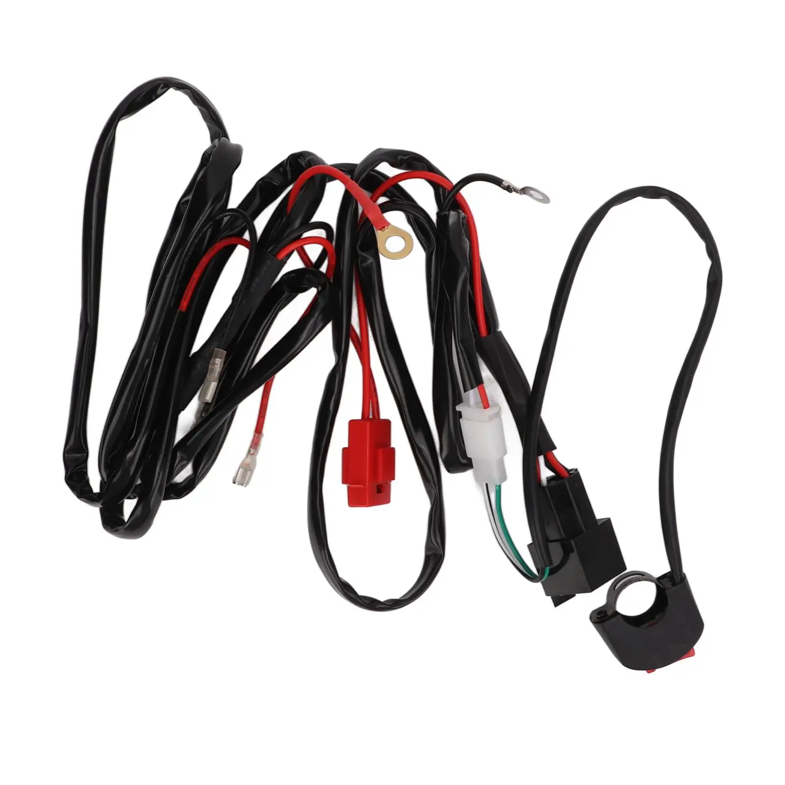 

Motorcycle LED Work Light Switch Wiring Harness 12V 40A for 9 -32V Dirt Bikes ATV Electric Car