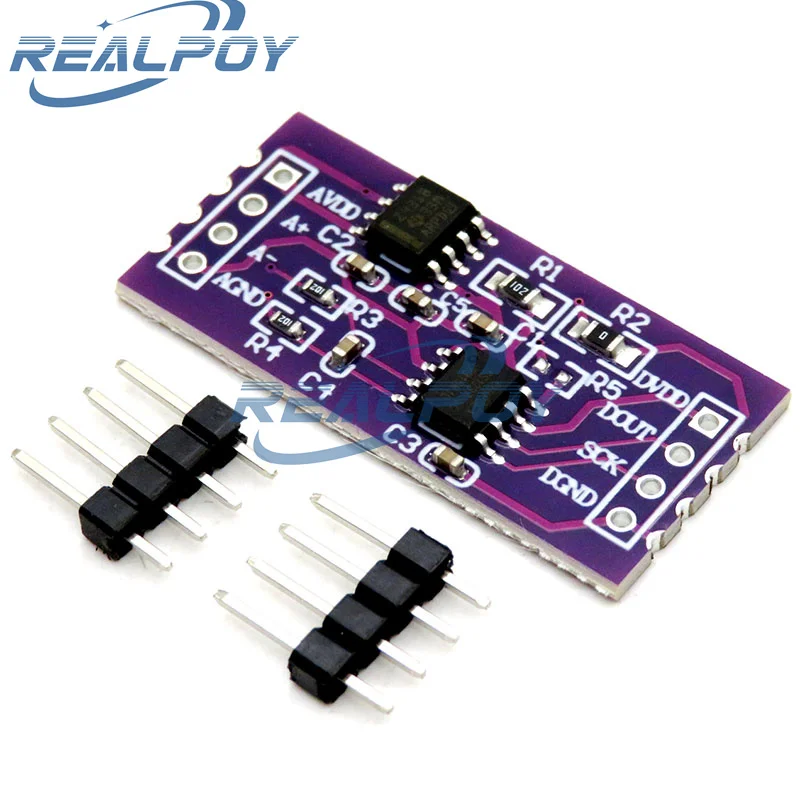 CS1237 24-bit ADC Module Onboard TL431 External Reference Chip Single-Channel Weighing Sensing 24bit For Arduino