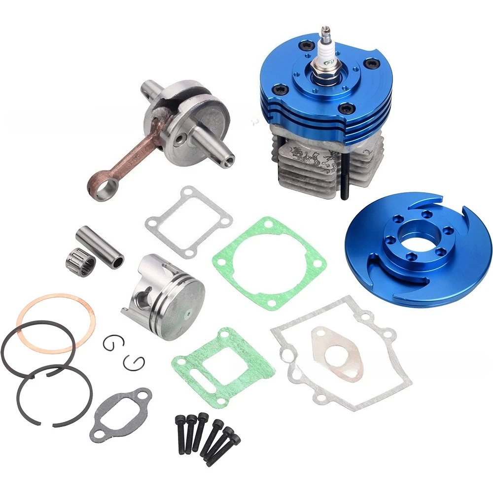 

Suitable for 49CC Mini Motorcycle ATV Off-road Vehicle Modified CNC Cylinder Head Piston Crankshaft Gasket Full Set 44MM