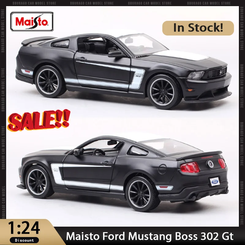 

New In Stock Maisto 1:24 Ford Mustang Boss 302 Gt Need For Speed Car Alloy Miniature Diecast Ford Ornaments Custom Toys Kid Gift