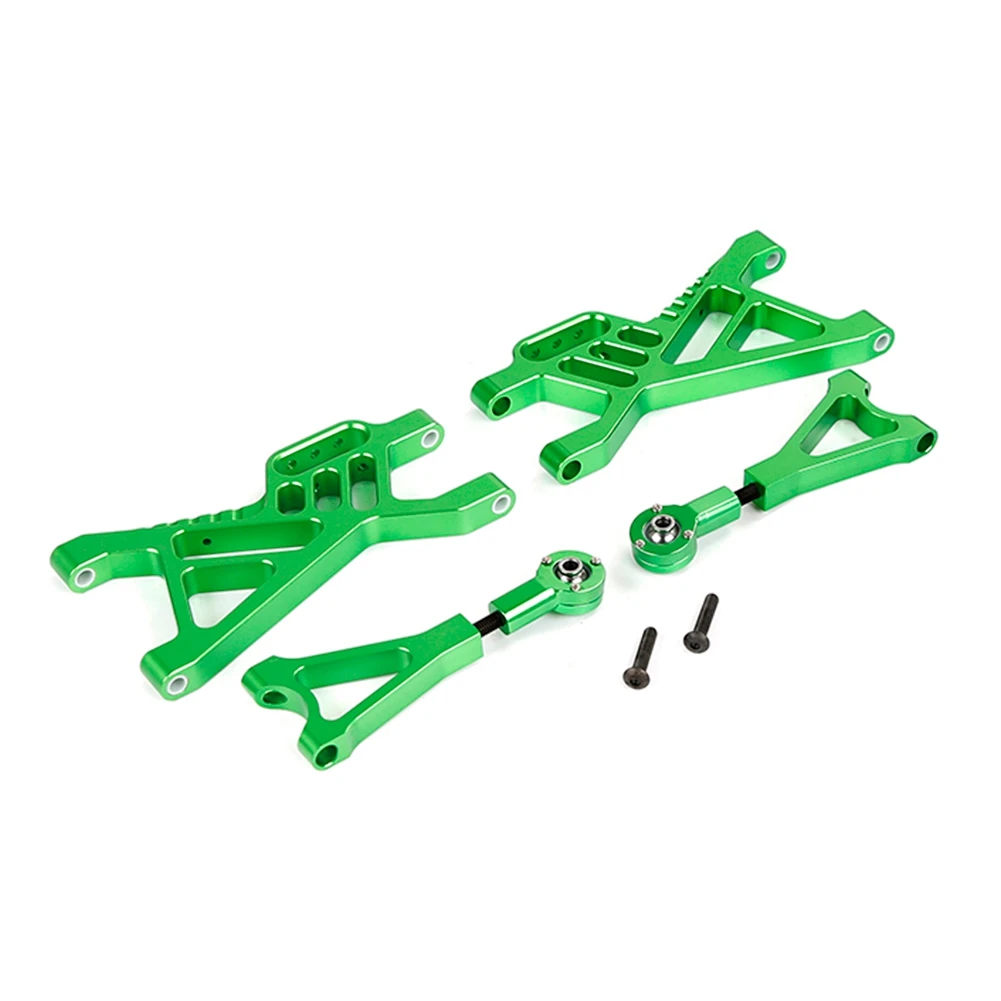 CNC Metal Rear Suspension A Arm Set for 1/5 HPI Rovan KM Baja 5B SS 5T Rc Car Toys Parts,Green