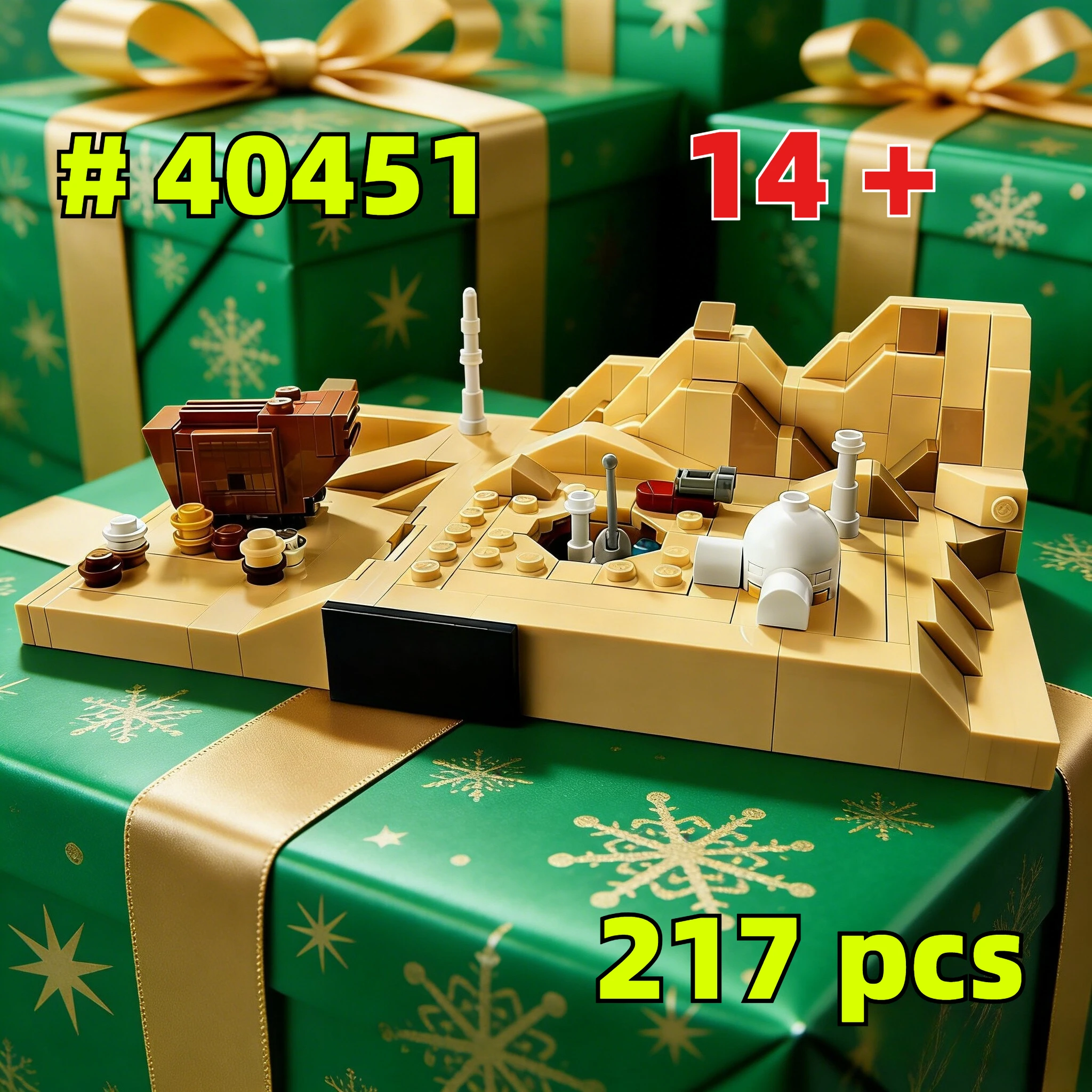 

Desert Farm Building Blocks Model40451 Building Blocks Sets Suitable for Birthday Gifts Compatible with Legoed Particles，217pcs.