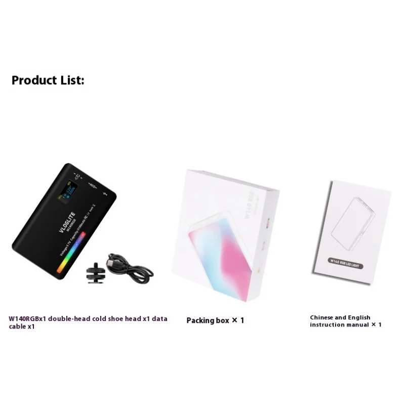 Telefoon RGB-invullicht, computervideo Video Conferentielicht, mobiele fotografie Vlog-licht, mini-zakinvullicht