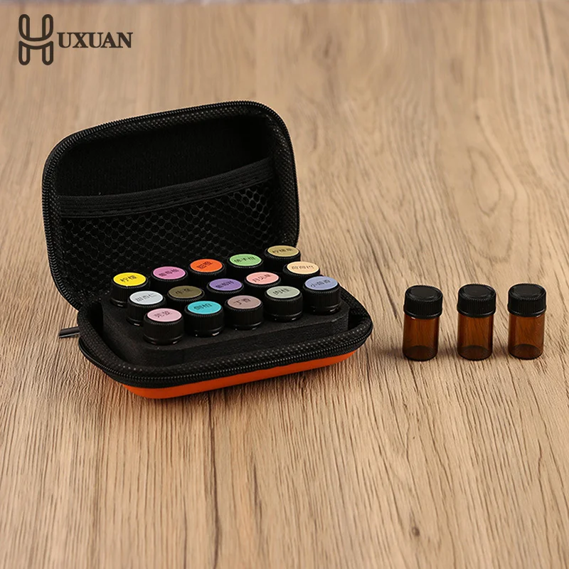 15 Slots 1ML 2ML 3ML Essential Oil Case For Young Living Roller Bottles Storage Bag Holder Portable Perfume Hanging Organizer