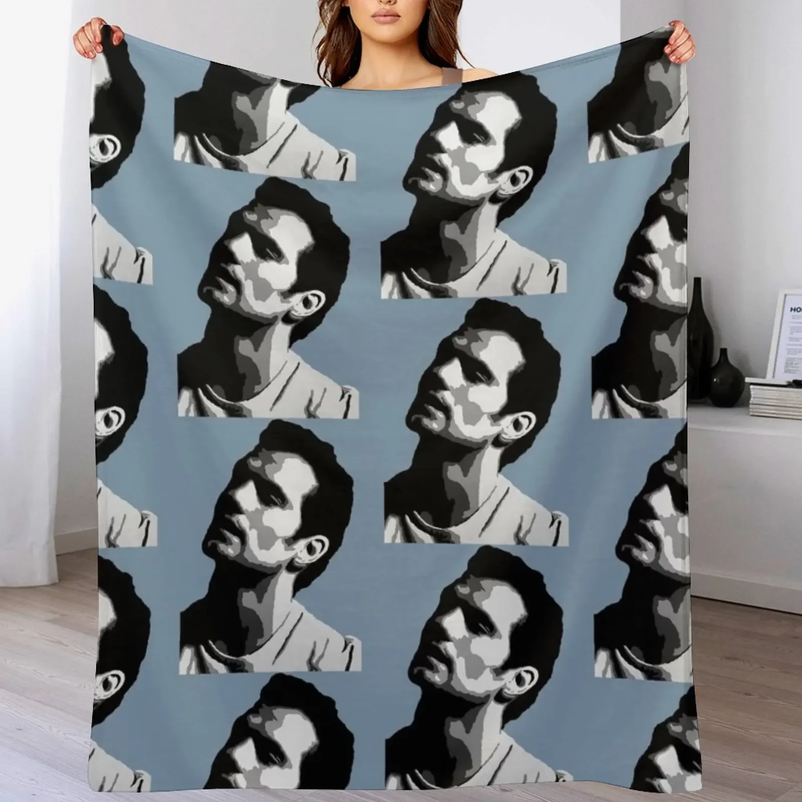 

Henry Cavill Black and White Portrait Throw Blanket Custom christmas decoration Heavy Stuffeds Blankets