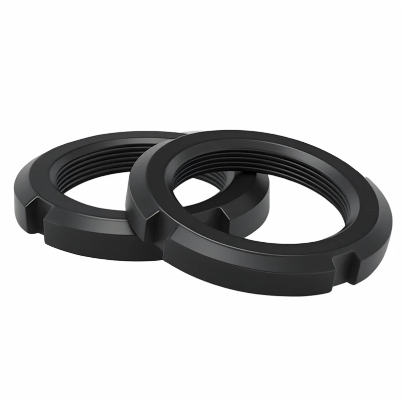 M16 M18 M20 M22 M24 M25 M27 M30 M48~M60 GB812 블랙 카본 스틸 라운드 너트 슬롯 너트 좌나사 네 슬롯 너트