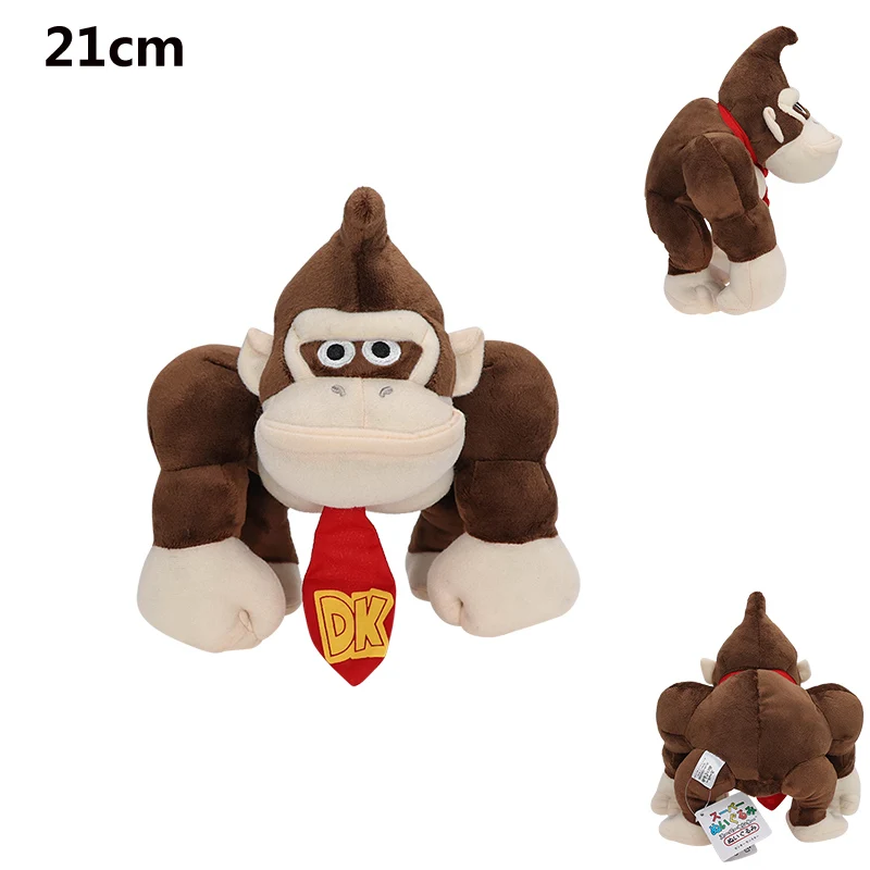 Super Mario Plush Toy Super Star Ice Flower Nabbit Donkey Kong Spiny Boo Cartoon Stuffed Plushie Doll Kids Birthday Xmas Gifts