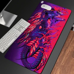 Kawaii dragon deskmat großes mauspad lila rot mit japan kunst für büro und spiel computer schreibtisch zubehör gamer mouse pad