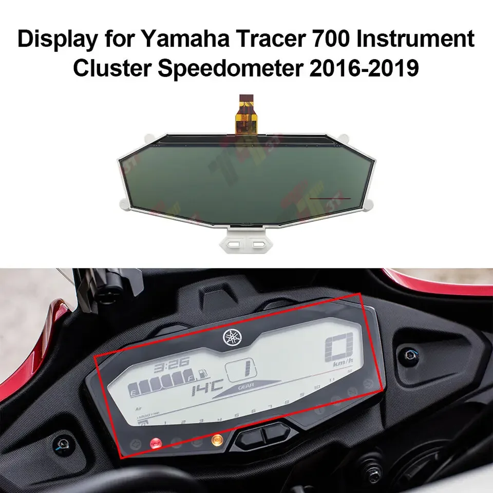 Display for Yamaha MT-07 FZ-07 and Tracer 700 Instrument Cluster Speedometer