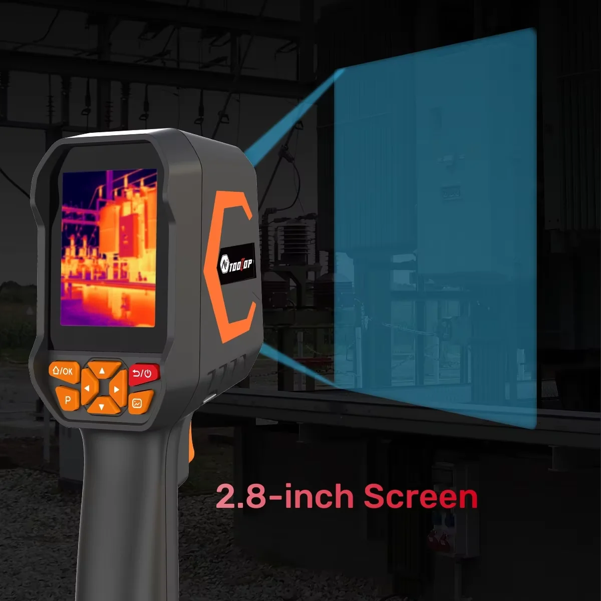 كاميرا TOOLTOP ET693B Super IR 300*225 للتصوير الحراري 120*90 مستشعر الأشعة تحت الحمراء-20 ~ 550 ℃   الكاميرا الحرارية للاختبار الكهربائي المنزلي