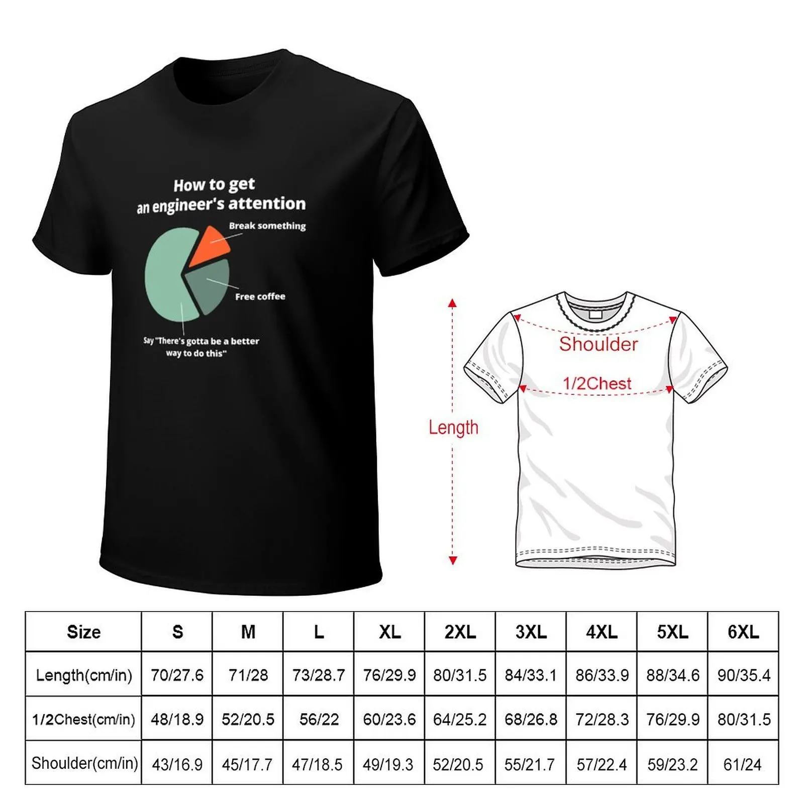 Engineering - How to get an engineer's attention T-Shirt man t shirts for men T-Shirt