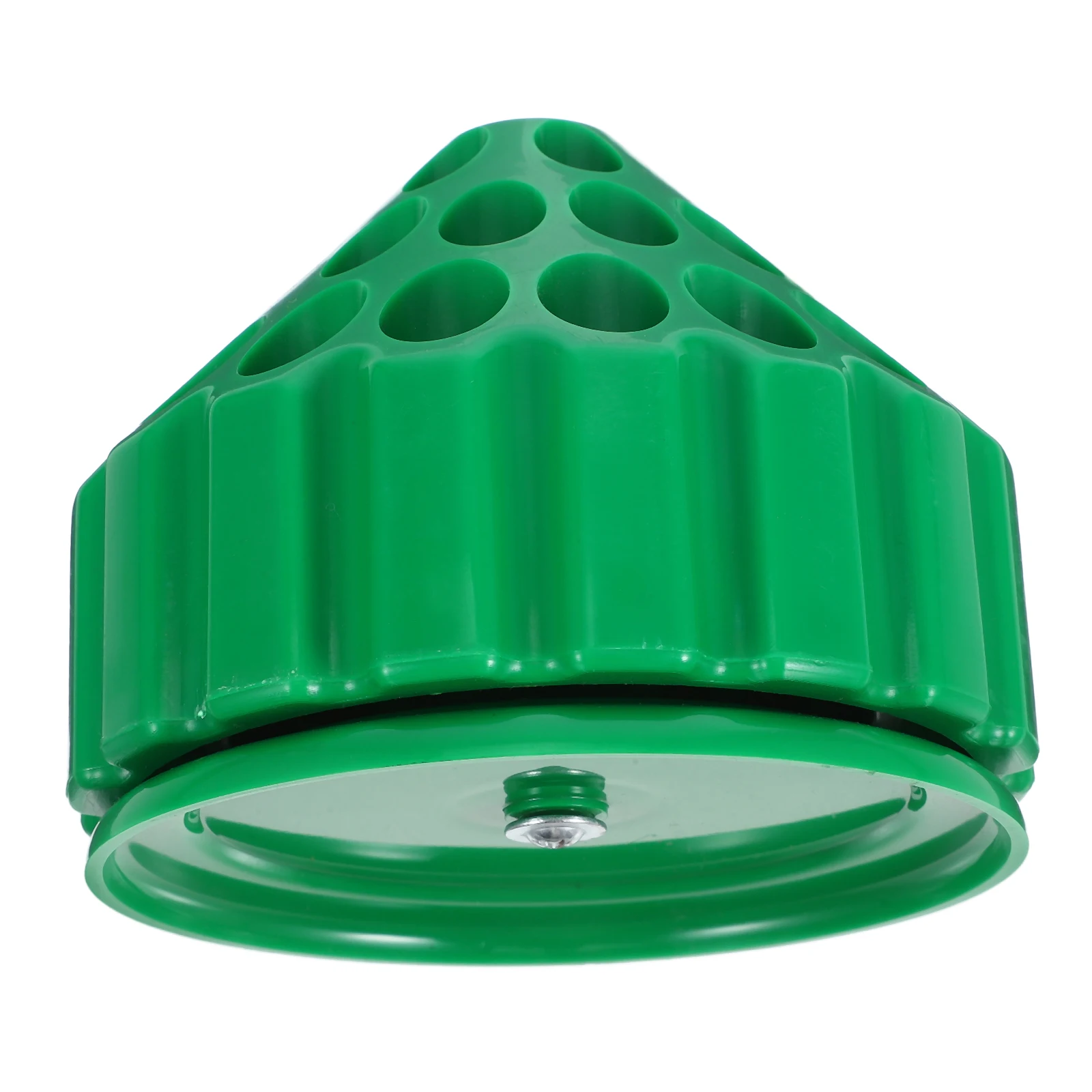 

Rotating Drill Bit Holder Plastic Storage Organizer for Woodworking Compact Rotatable Tool Bit Stand with Multiple Holes