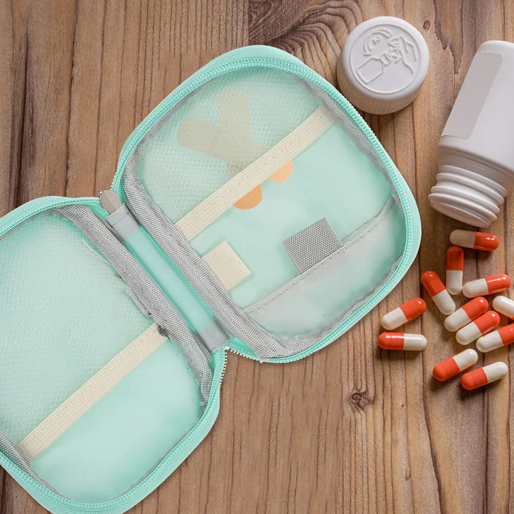 2 قطعة حقيبة الطب المحمولة كبيرة السفر الإسعافات الأولية الحقيبة في الهواء الطلق المشي لمسافات طويلة المنزلية التخزين المنظم سستة #2