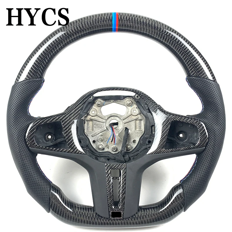 

Custom Carbon Fiber Steering Wheel for BMW 3 Series G20 G80 G82 2019 2020 2021 2022 2023 Without airbags