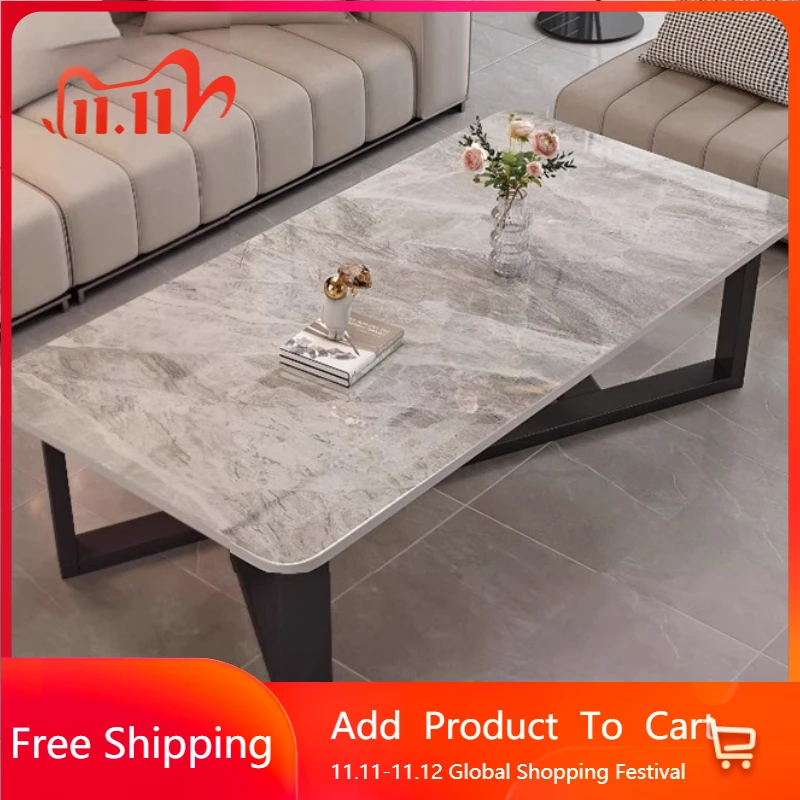 

Aesthetic Nordic Coffee Table Modern Simple Living Room Light Luxury Accessories Side Table Clear Art Lounge Meubles Furniture