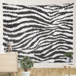 Zebra Fur Tapesrties Decor Living Room Bedroom Black White Stripes Art Wild Animals Skin Tapestry Wall Hanging for Home Decor