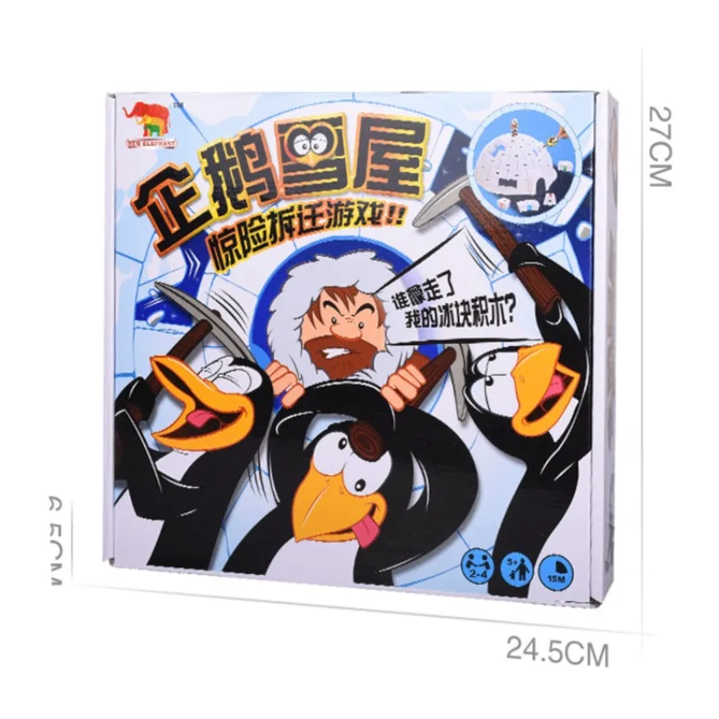 

Penguin Snow House Parent-Child Interactives Adult Educational Toy Board Game Down The Ice Party Games Cute and Safe
