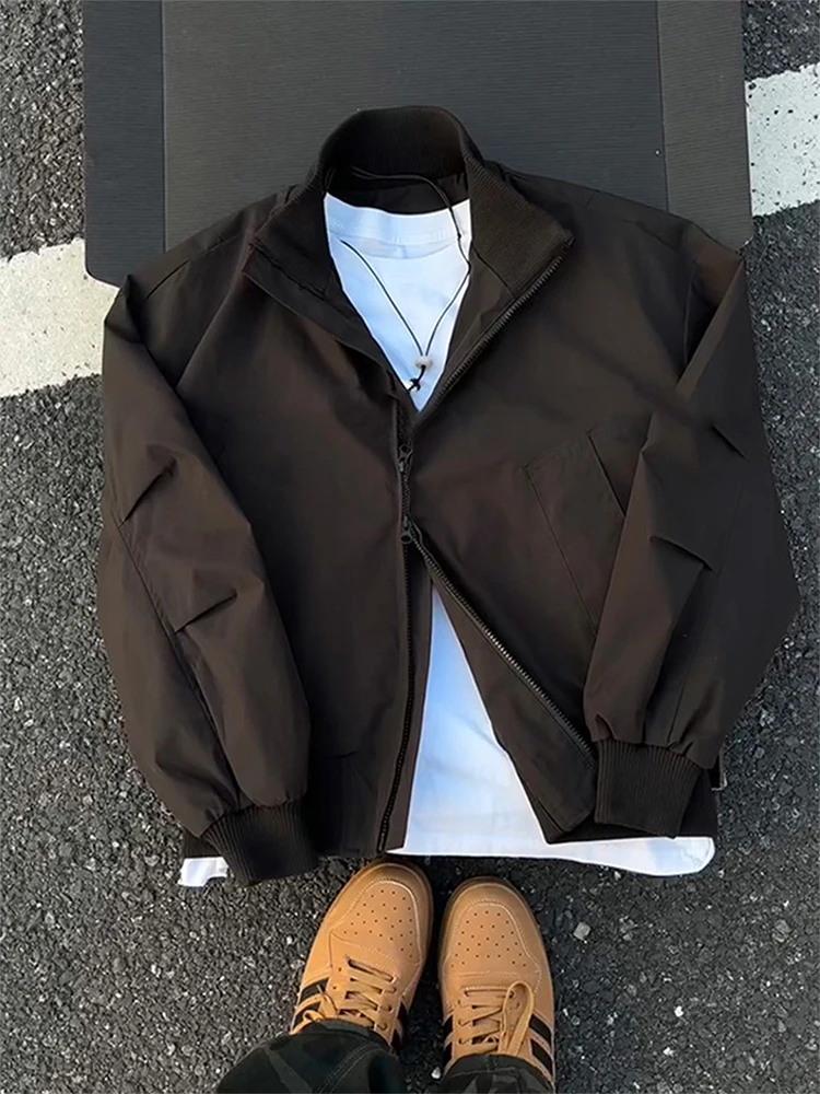 

Bla ort Индивидуальная рабочая одежда Jaet Мужская весенне-осенняя воротник-стойка Американский бейсбол Sle Полиэфирное волокно с застежкой-молнией