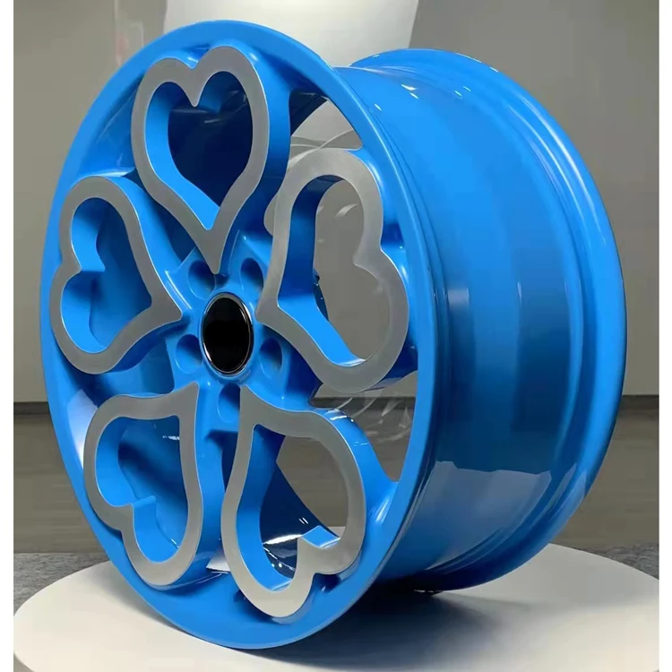 تسليم المصنع مباشرة 19 بوصة 5x112 5x114 شكل قلب عجلات مصنوعة من خليط معدني مزورة جنوط السيارة