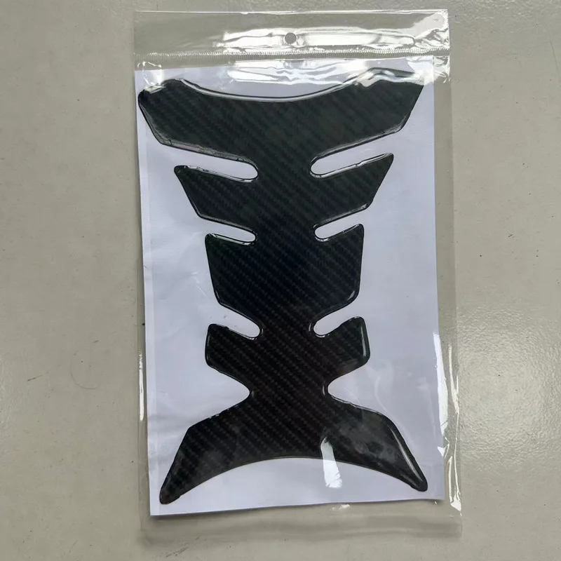 Motorcycle Universal 3D Carbon Fiber Gel Gas Fuel Tank Pad Protector Sticker for Suzuki Honda Yamaha Rubber Decal image 5