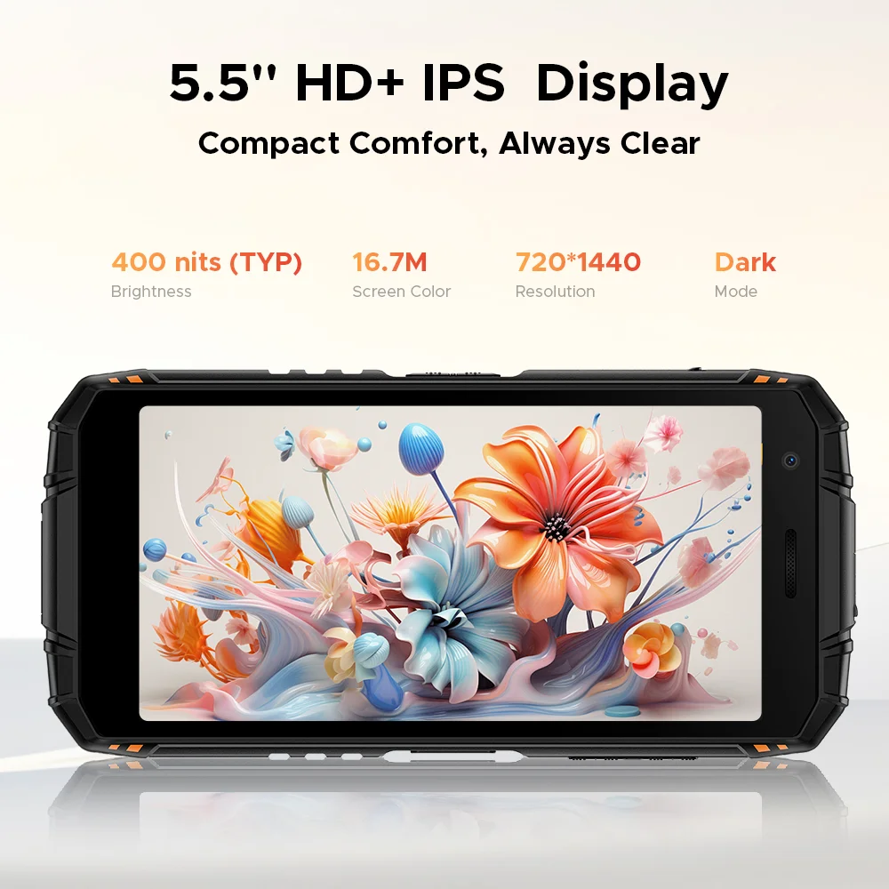 Global Version DOOGEE Fire 3 Max Rugged Phone 32GB 256GB 5.5" HD+ Display Camping lights 8350mAh UNISOC T7250 48MP Android15 NFC