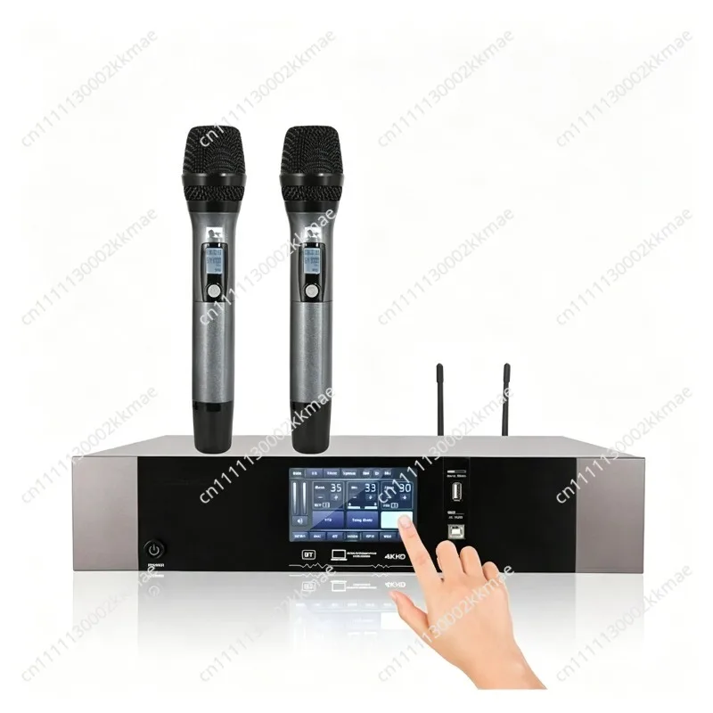 DK6500 Professional 3-in-1 DSP Karaoke Audio Processor Front Stage Microphone Amplifier with Metal Shell for Karaoke Enthusiasts