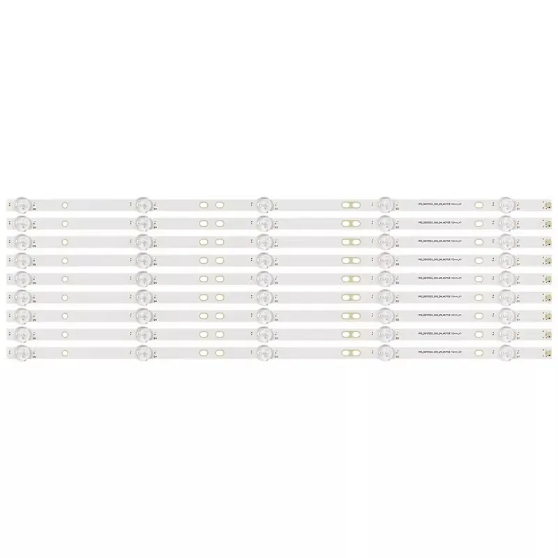 Tira de retroiluminación para TV LCD, accesorio aplicable a espejo convexo de 5 lámparas, HRS-SQY55D3-5X9_2W-MCPCB, 12mm _ V1