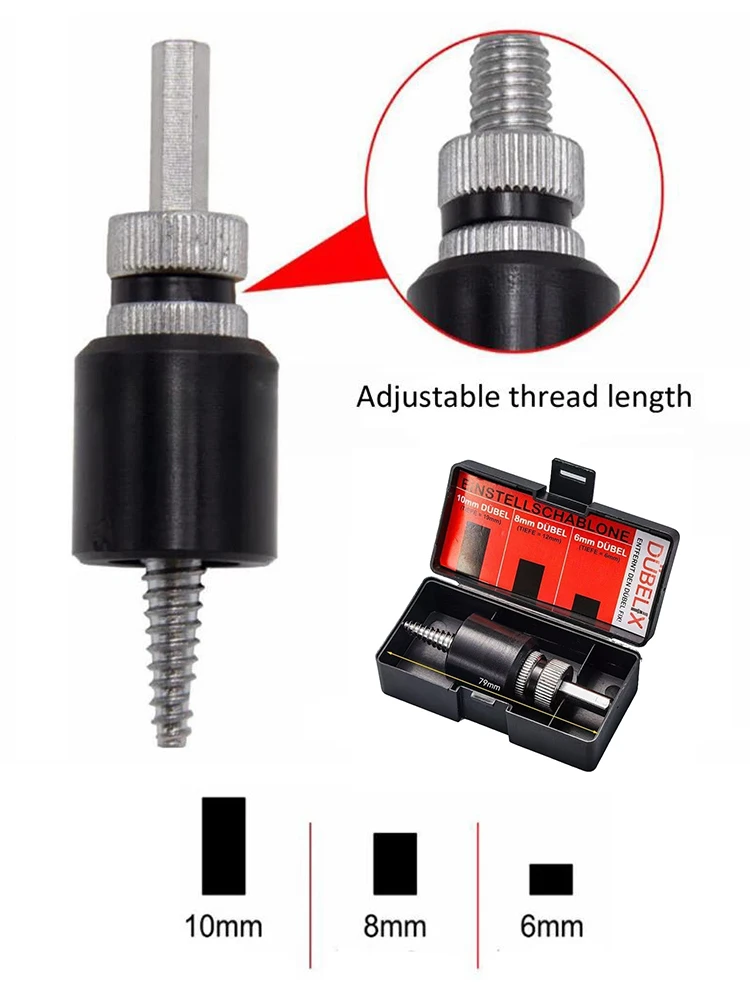 Plastic Expansion Tube Electric Extractor Broken Screw Bolt Extractor Remover Rubber Plug Thread Extractor Hexagonal Handle